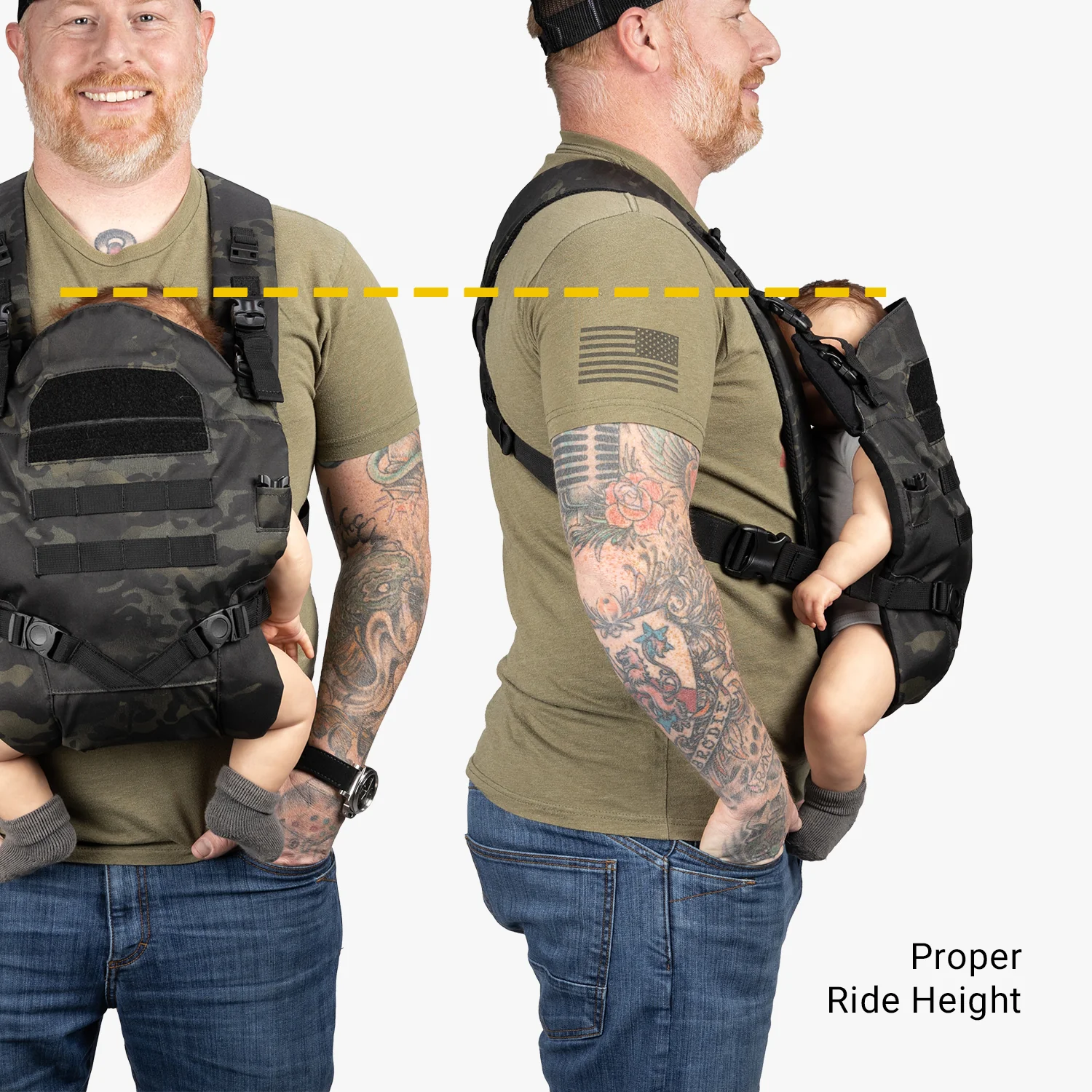 Deuce Diaper Bag + Baby Carrier Bundle - Image 73