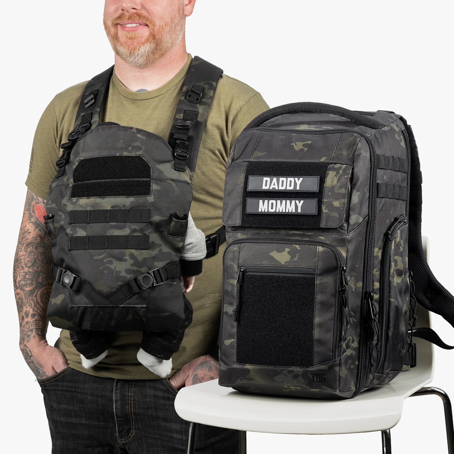 Everyday Diaper Bag Backpack + Baby Carrier Bundle - Image 27