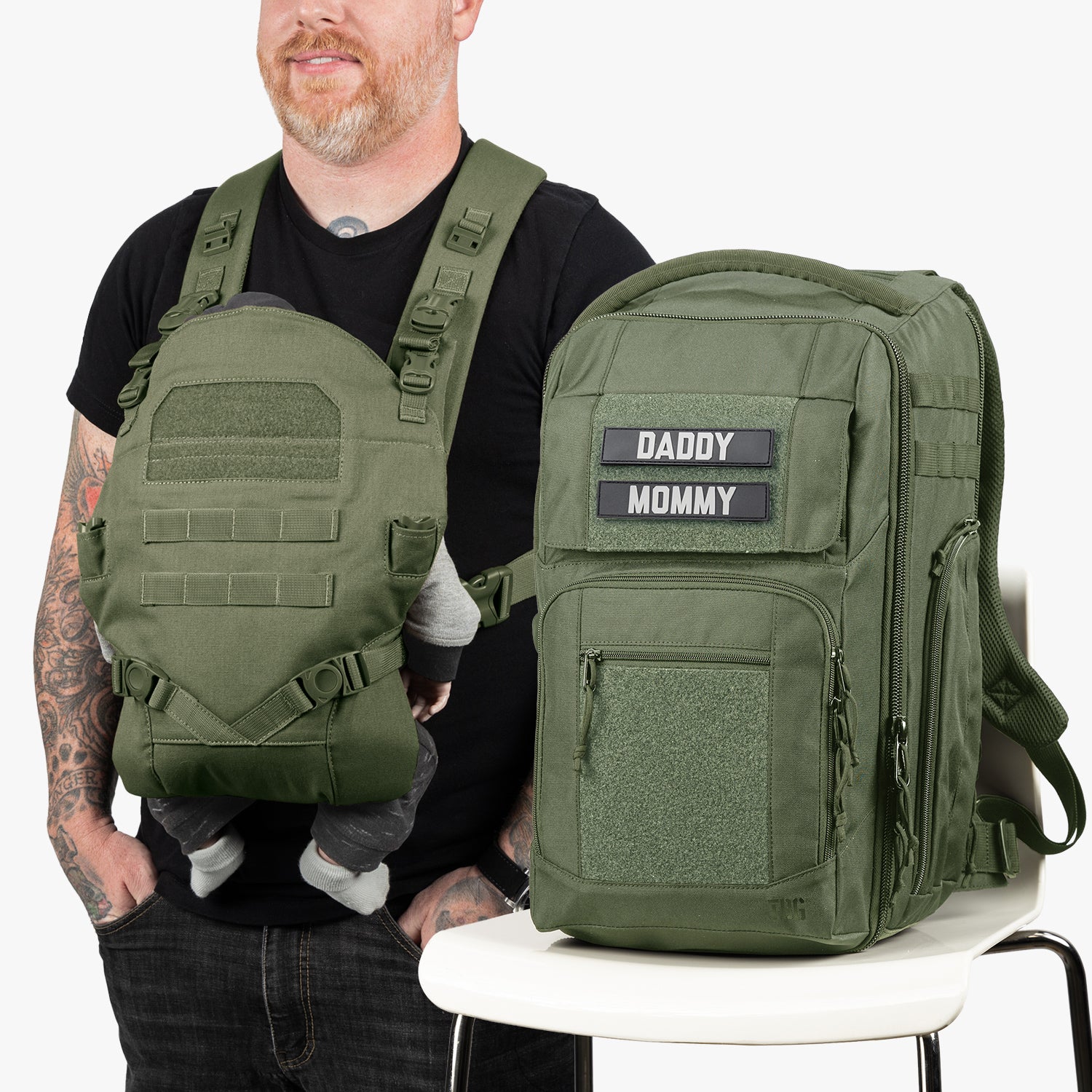 Everyday Diaper Bag Backpack + Baby Carrier Bundle - Image 79