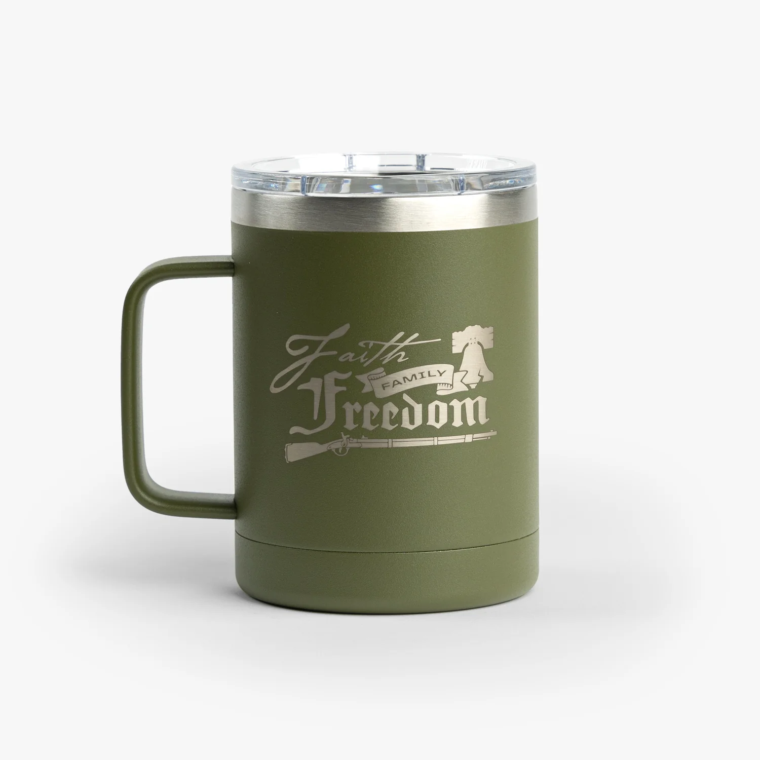Faith Family Freedom Mug - Green