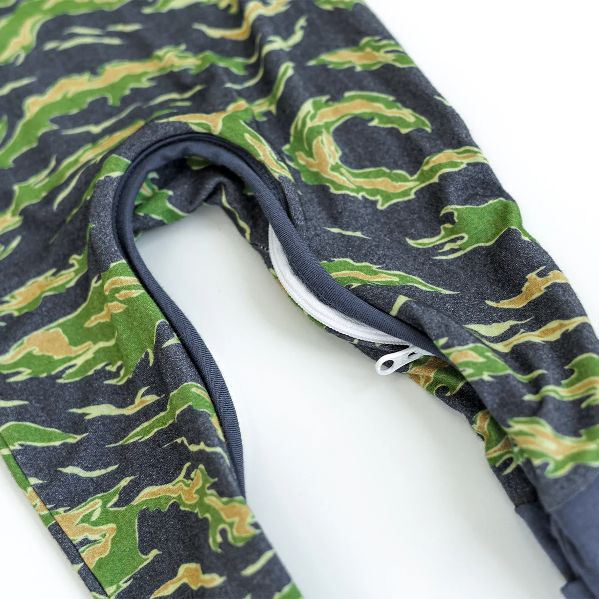 Tiger Stripe Camo Infant Zippie Pajamas - Image 4